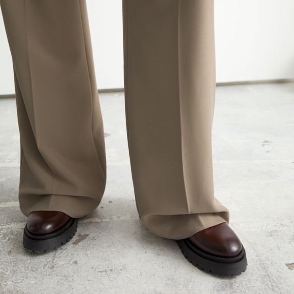 &Other Stories Wide Flared Trousers - Picture 2 of 6